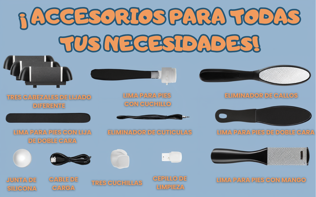 Exfoliante para pies portátil